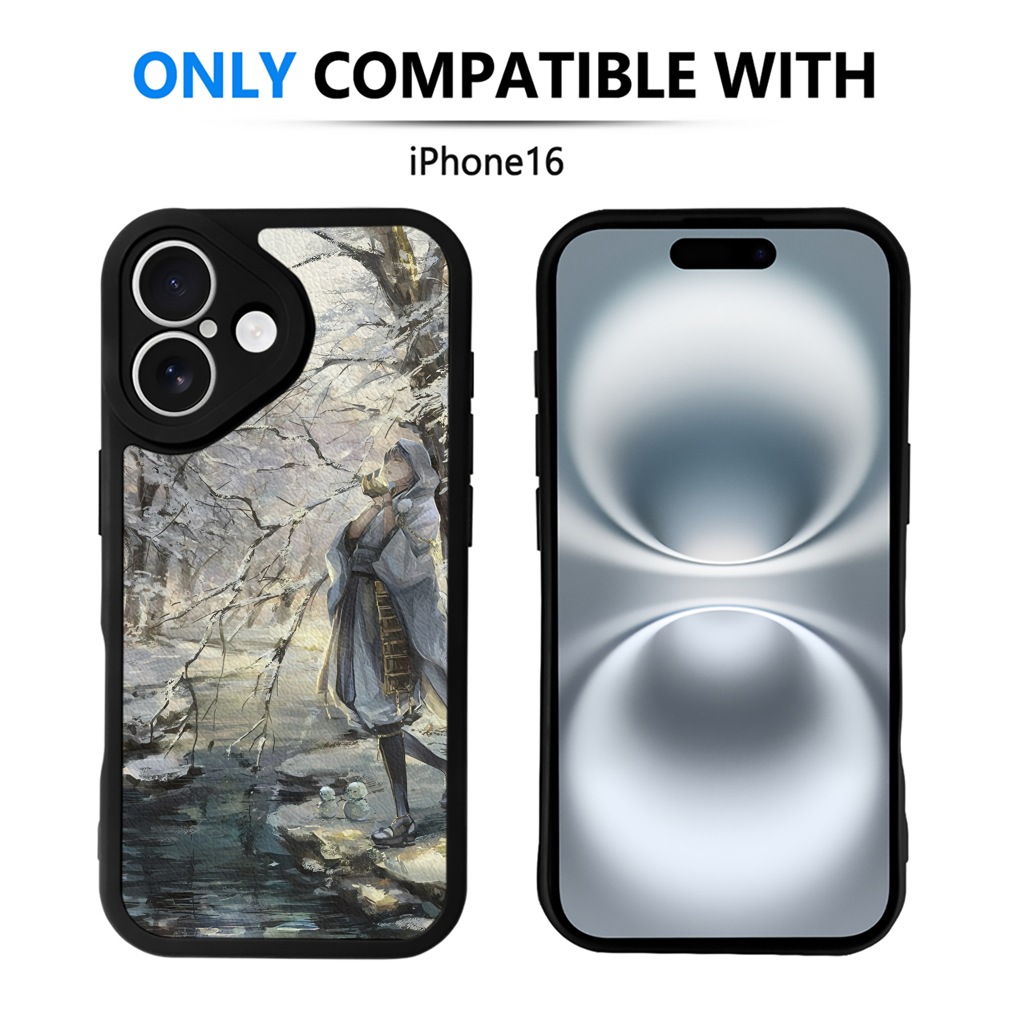 （画像用） 刀剣乱舞 Touken Ranbu 【iPhone 16シリーズ対応】シリコンスマホケース（レザー調） 材質：シリコン
